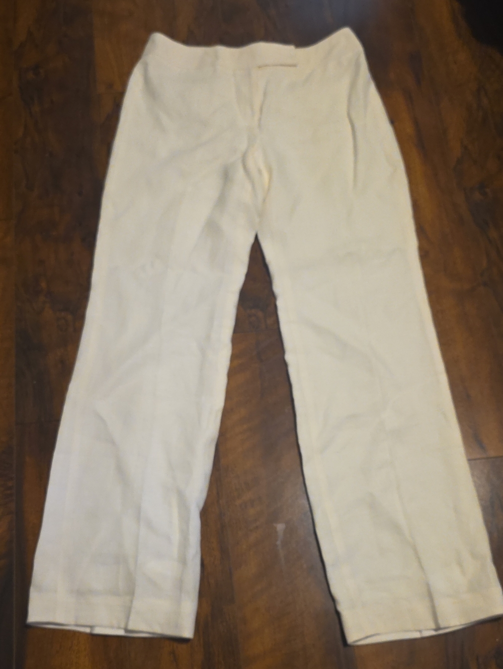 Talbots Dress Pants Pure Irish Linen Wide Leg Mid Rise